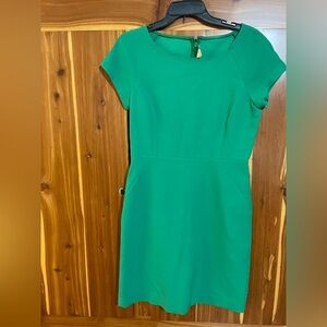 J. Crew Vibrant Green Midi Dress